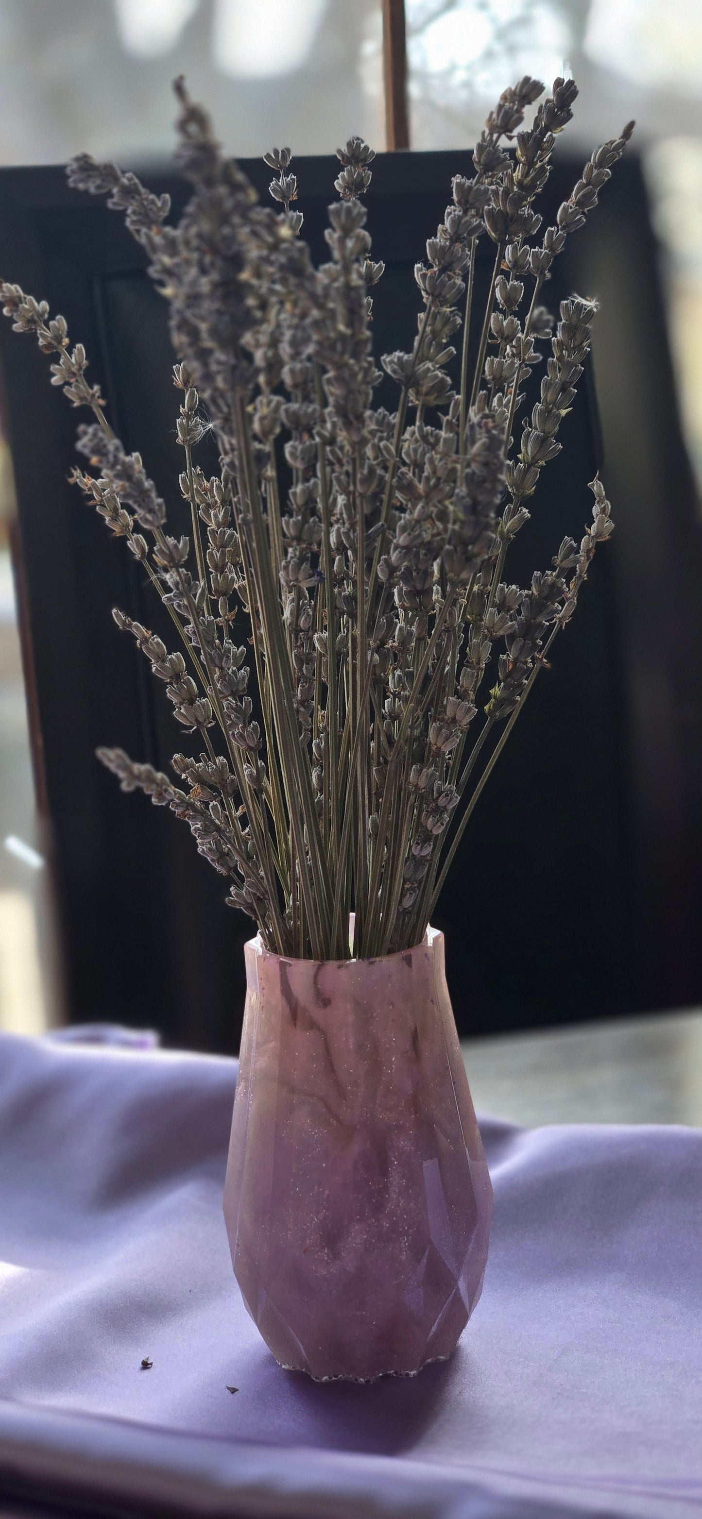 Resin Vase (with lavender)