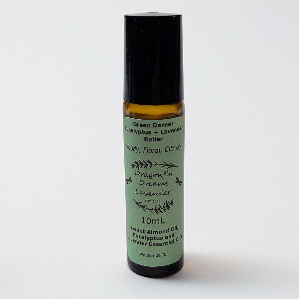 Lavender + Eucalyptus Essential Oil Roller Bottle