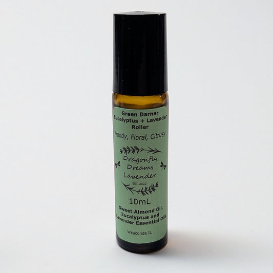 Lavender + Eucalyptus Essential Oil Roller Bottle